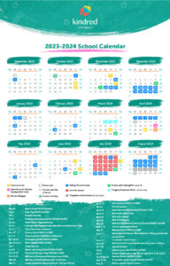 2023-2024 Kindred Montessori School Calendar